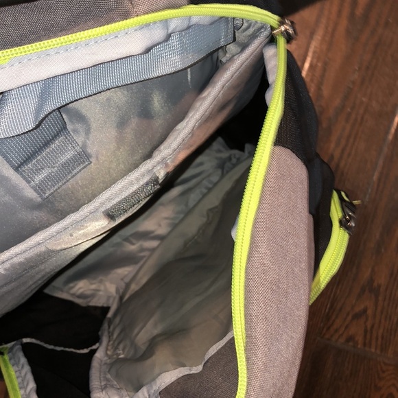 Reebok Black and Gray Backpack with Neon Highlights - Picture 3 of 8